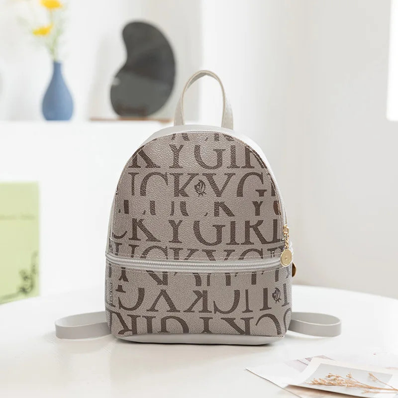 Mini Mochila de Moda Retro Bolso Bandolera Pequeño Lindo Monedero de Cuero PU Pequeña Mochila para Mujer Viaje Salida Bolso