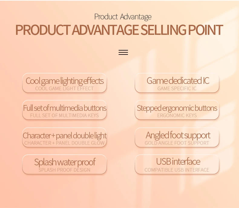 104 taster spilltastatur kablet tastatur fargematching bakgrunnsbelyst mekanisk følelse datamaskin e-sport periferiutstyr for stasjonær bærbar PC