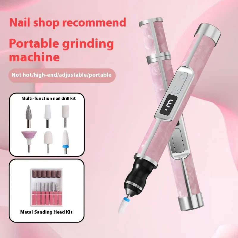 Nail art tools professional set electrical adjustment Rechargeable Electric Nail Grinder Nail Art Tools sets for Home Salon