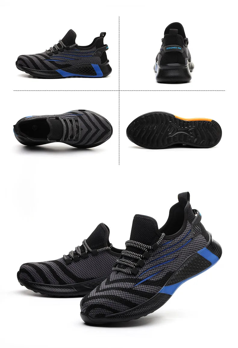 Zapatos de seguridad para hombre, calzado de trabajo antipinchazos, zapatillas de trabajo para hombre, zapatos de trabajo indestructibles, botas para hombre, calzado ligero para hombre, botas de seguridad