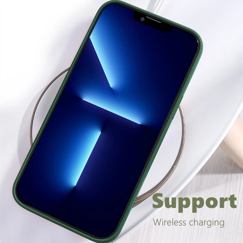 Para funda de iPhone 8 para iPhone SE 2022 2020 7 8, funda protectora de silicona líquida de TPU suave de lujo a prueba de golpes para iPhone 8