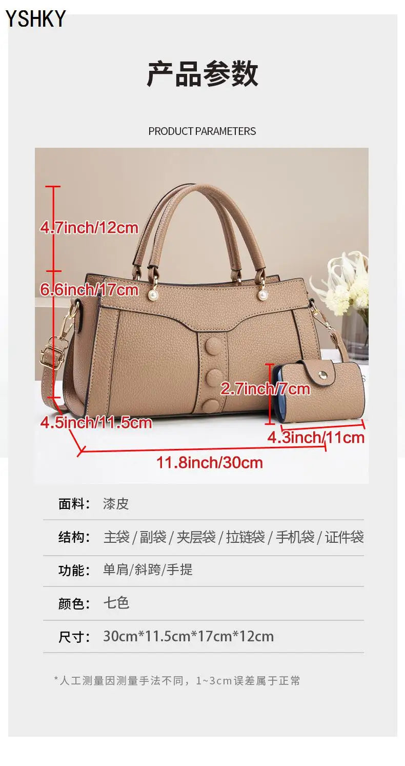 Bolso de hombro nuevo para mujer, bolso de diseñador de lujo para mujer, bolsos de mano de cuero con estampado de monograma, bolso de hombro único