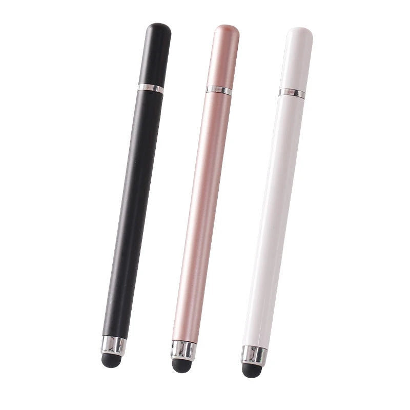 Lápiz óptico dos en uno con lápiz táctil para accesorios de celular, lápiz táctil electrostático para iPad, lápiz óptico para pantalla táctil de teléfono