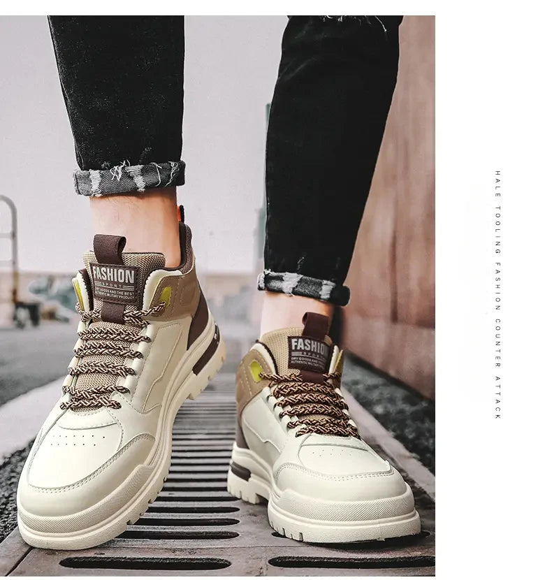 Zapatillas Casual Vulcanizadas para Hombre – Zapatos de Suela Blanda para Caminar y Exteriores