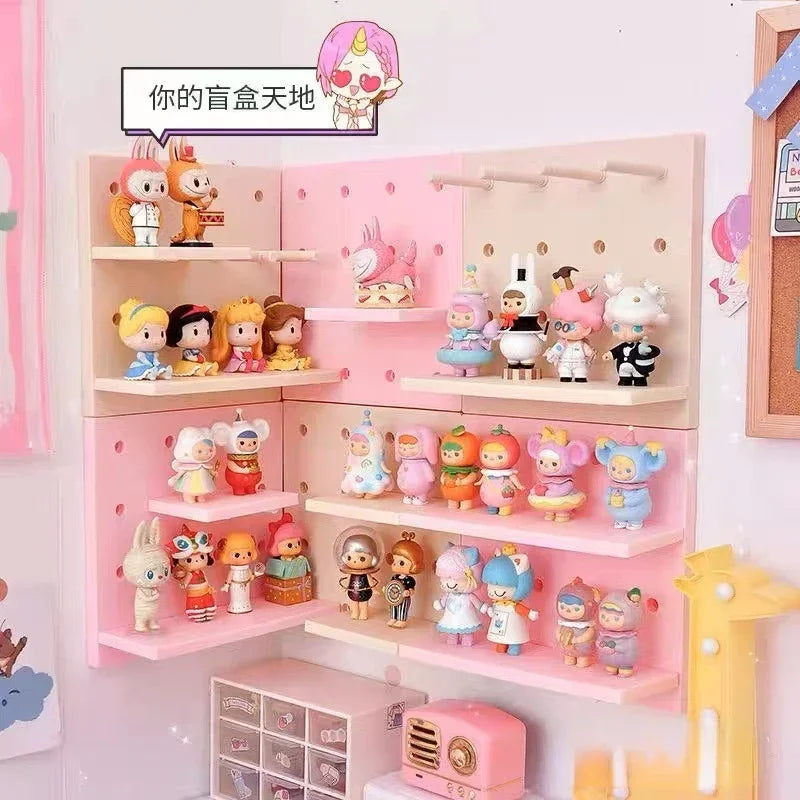 Home Decor Wall Shelves Decoration Hole Board Wall Storage Rack Storage Shelf Kitchen Bedroom Hanging Wall Shelves Wall Decor