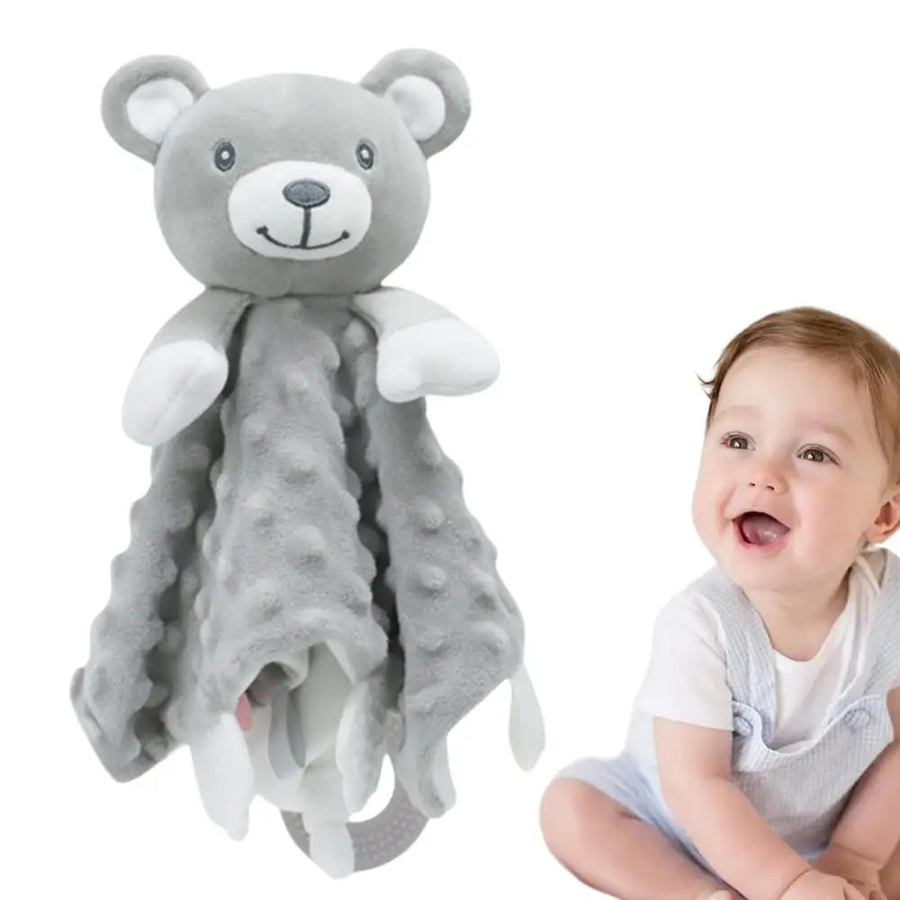 Manta de seguridad de peluche para niña, manta de peluche suave para niños, juguete de peluche unisex para niños y niñas