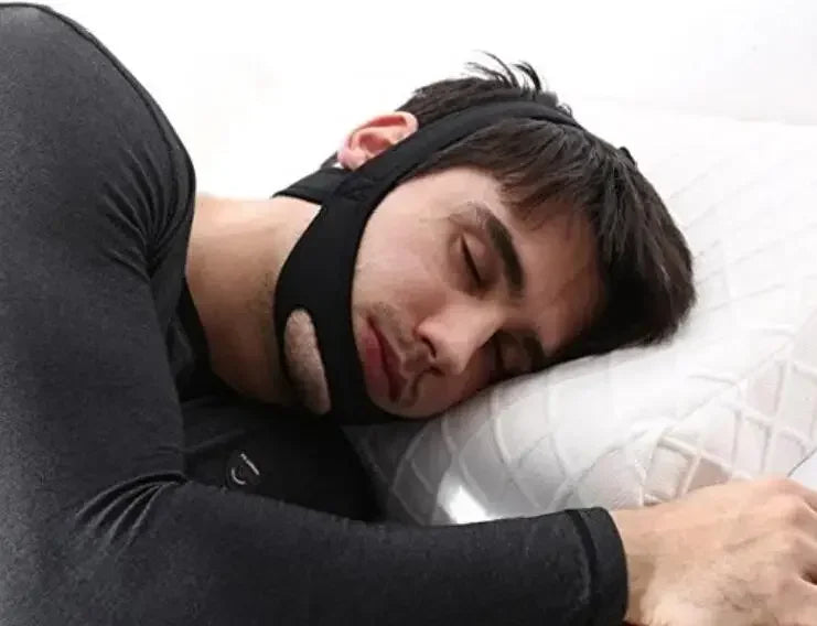 Nueva correa antironquidos de neopreno, cinturón antironquidos, solución para la apnea de la mandíbula, soporte para dormir, cinturón para la apnea, herramienta ajustable para el cuidado del sueño