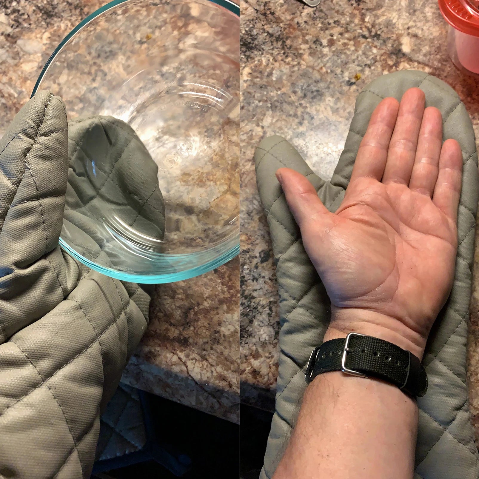 1-2pcs Guantes de horno Guantes de algodón largos para horno Guante para barbacoa Accesorios de cocina 58cm Guantes para hornear resistentes al calor y anti-calor Herramienta de cocina