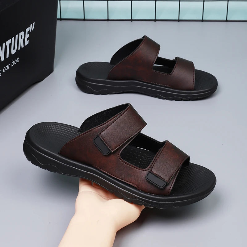 Men's Slippers Autumn New Leisure Beach Holiday Outdoor Male Retro Comfortable Slipper for Men Casual Rubber Designer Shoes
