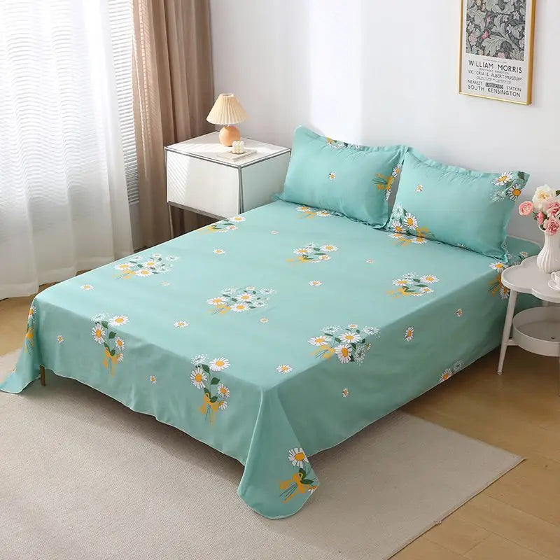 Juego de sábanas bohemio - Algodón estilo mediterráneo de 400 hilos con tinte resistente a la decoloración para artículos esenciales de dormitorio