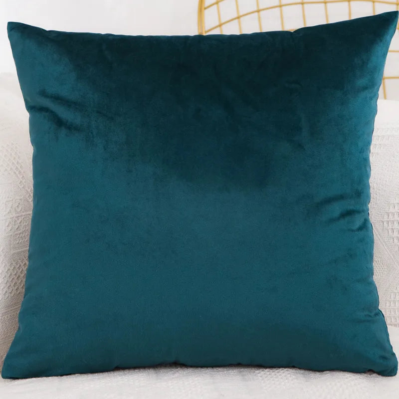 Funda de Almohada Decorativa de Terciopelo para Sofá, Dormitorio, 40x40/45x45/50x50/30x50/55x55/60x60cm, Funda de Cojín Cuadrada