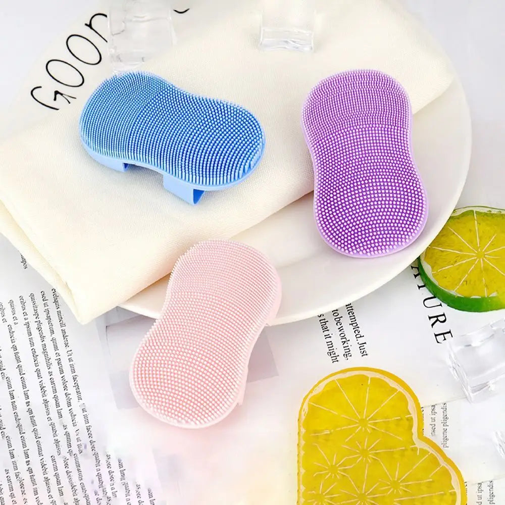 Almohadilla de silicona suave para limpieza facial, cepillo de limpieza facial agradable para la piel, removedor de puntos negros, eliminador de piel muerta, lavador para chica