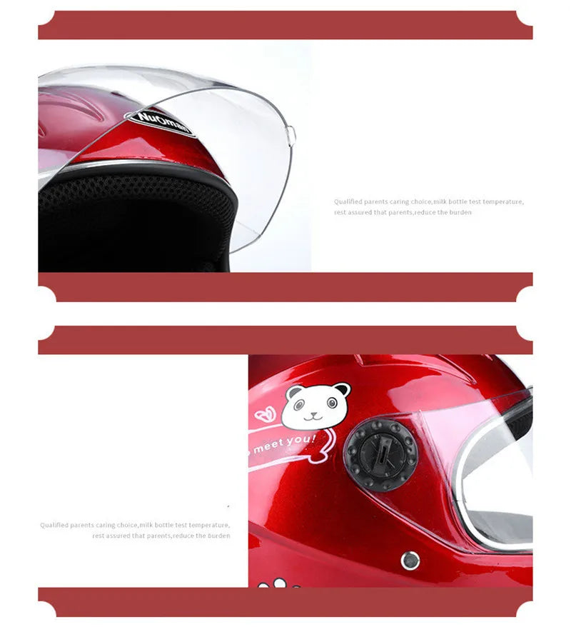 Casque de moto intégral amovible pour enfant, adapté à toutes les saisons, protection sportive pour enfants