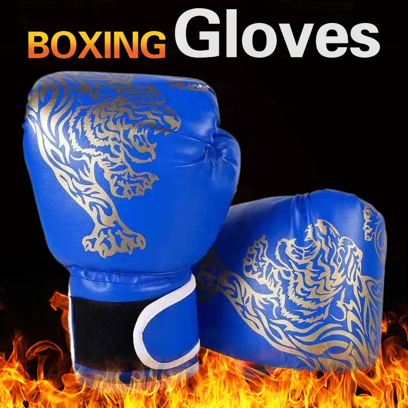 Guante de Boxeo de Cuero Kickboxing Guante Protector para Niños Entrenamiento de Golpe Sanda Suministros Deportivos Guantes de Boxeo para Niños