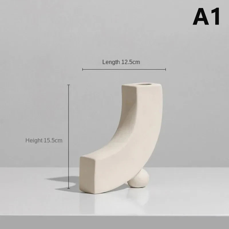 Décoration de chambre à coucher, bureau, maison, photographie, arrière-plan, moderne, simple, art en céramique, vase, fleurs séchées, arrangement floral, ornement