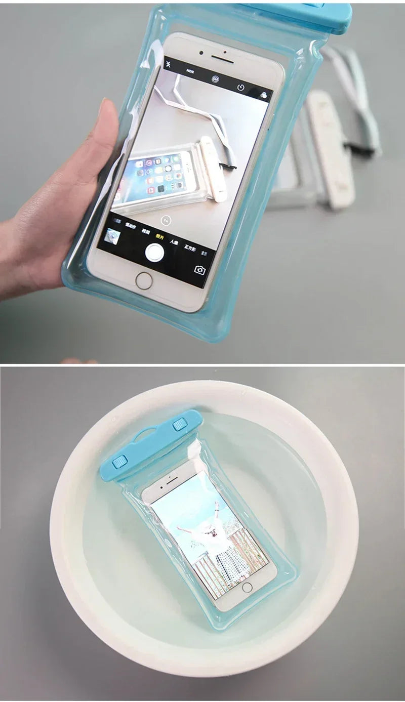 Étuis de téléphone portable étanches pour la natation, étuis de cou à suspendre Macron AirBag, étui universel pour téléphone portable de 7 pouces pour la plongée et le ski