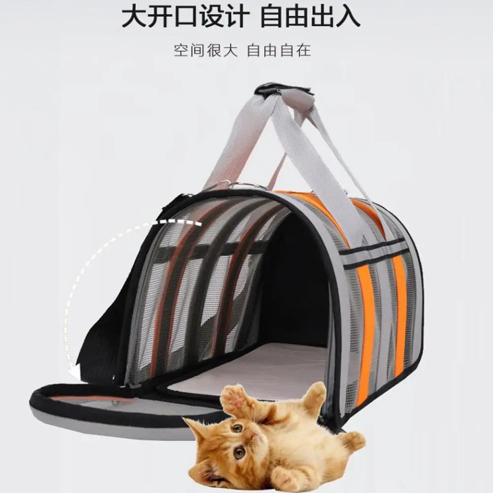 Bolsa de viaje para mascotas, equipaje aprobado por aerolíneas, bolsa de transporte para mascotas adecuada para perros, gatos y cachorros 34x24x24CM