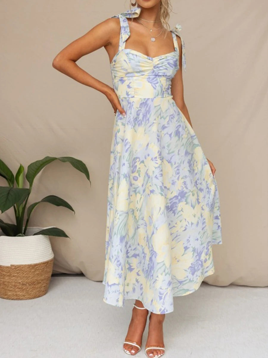 Floral Sling Maxi Dress