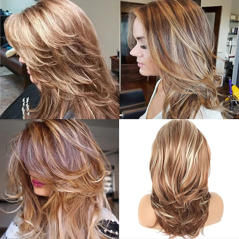 Long Blonde Layered Wig