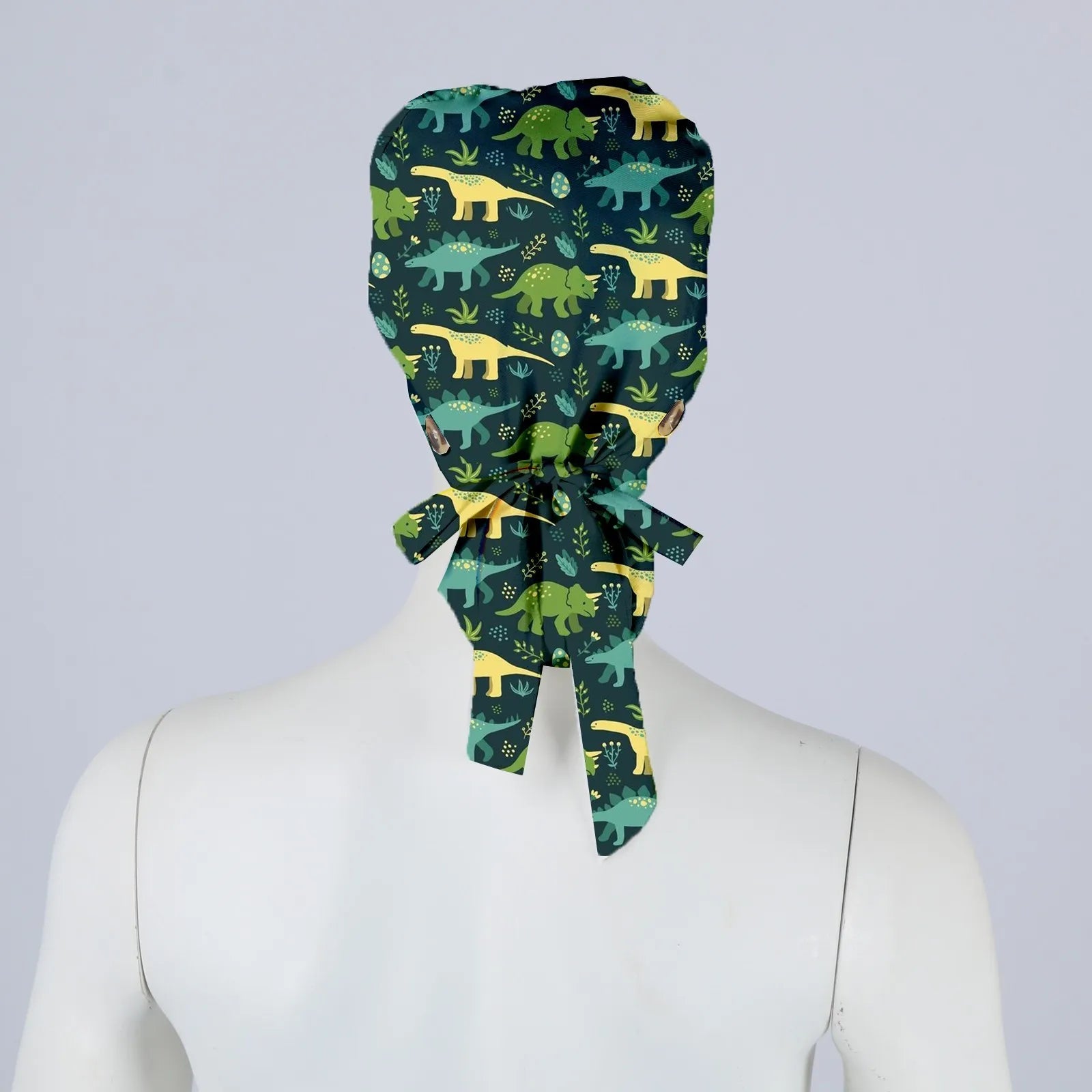 Gorro de Trabajo de Pelo Largo con Estampado Navideño a la Moda, Gorro de Trabajo Ajustable, Gorro de Enfermería para Salón de Belleza, Gorro Quirúrgico Femenino, Gorros de Enfermera