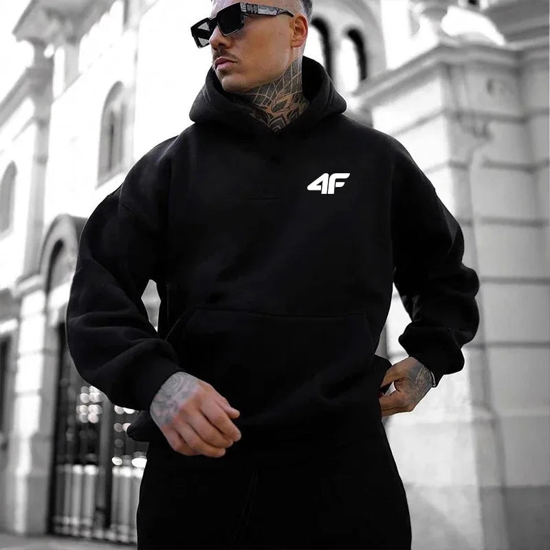 Man Hooded Sweatshirts All Season Daily Casual Sports Hoody Coats Home Outdoor Comfort Gym Fitness Hoodies Fashion Men's Clothes