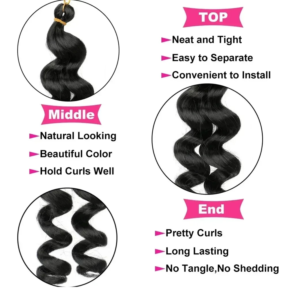 Cabello de ganchillo French Loose Wave