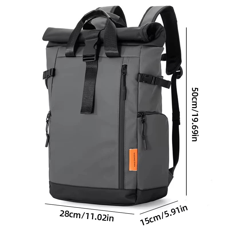 Men's Travel Camping Bag 15.6inch Laptop Computer Backpack Outdoor Waterproof Hiking School College Business Trekking Rucksack