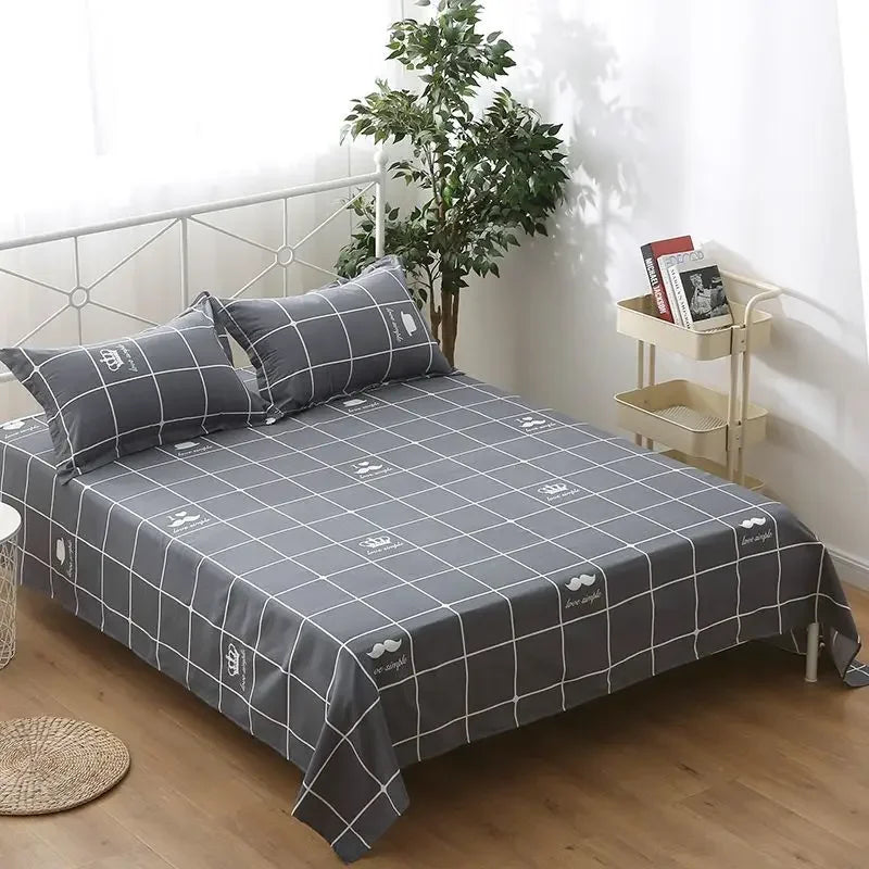 Bohemsk sengetøysett - 400TC middelhavsbomull med falmebestandig fargestoff for sovesalens nødvendigheter