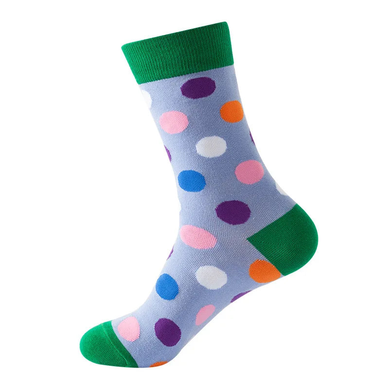 Lot de 49 chaussettes unisexes à motif de treillis, style hip-hop, streetwear, skateboard, tendance, 100 % coton