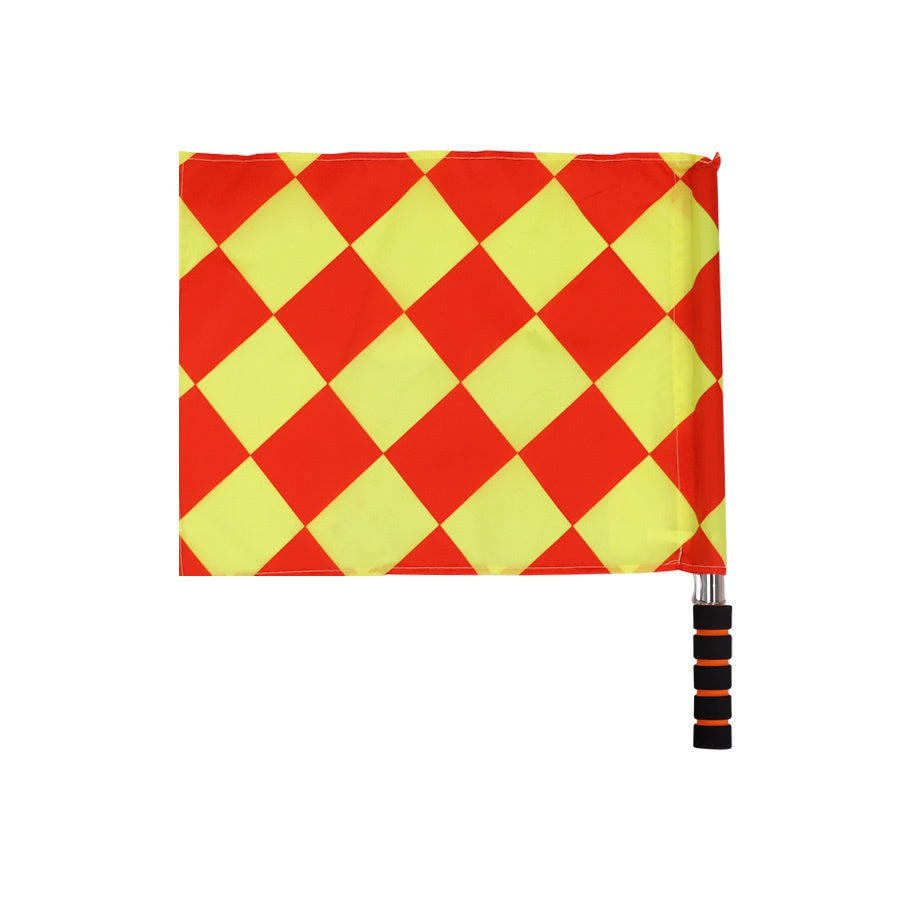 2 unidades/paquete Banderas de árbitro de fútbol profesional Banderas de juez de línea de fútbol de juego limpio Equipo de árbitro de juego deportivo