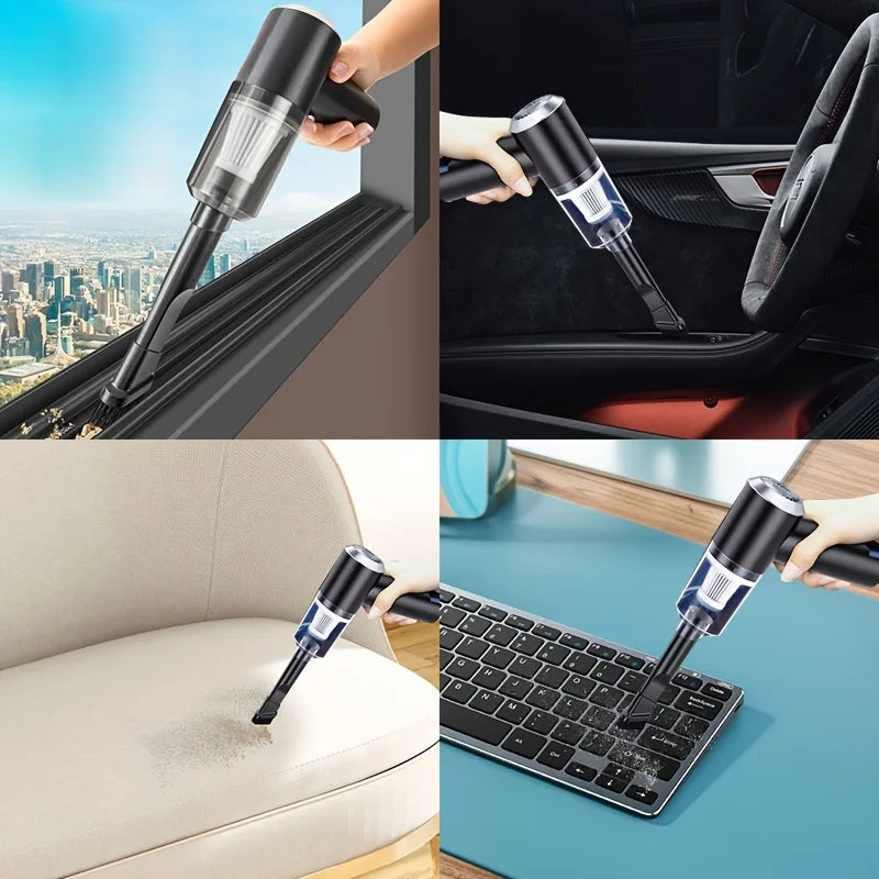 Mini aspirateur sans fil – Aspiration puissante et rechargeable pour la maison, la voiture et l'ordinateur