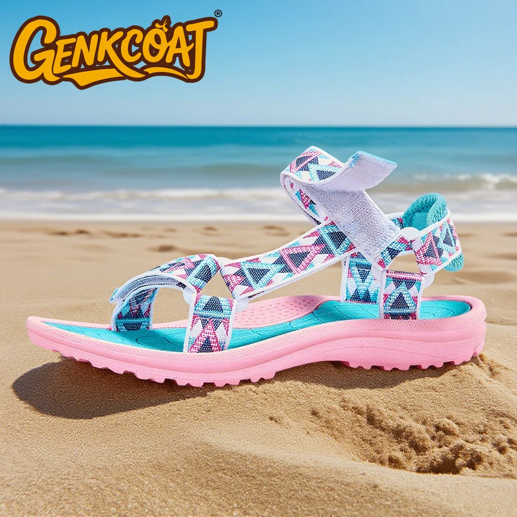 Sandalias infantiles para niños y niñas Zapatos de playa al aire libre antideslizantes Zapatillas transpirables de color liso Zapatos para niños
