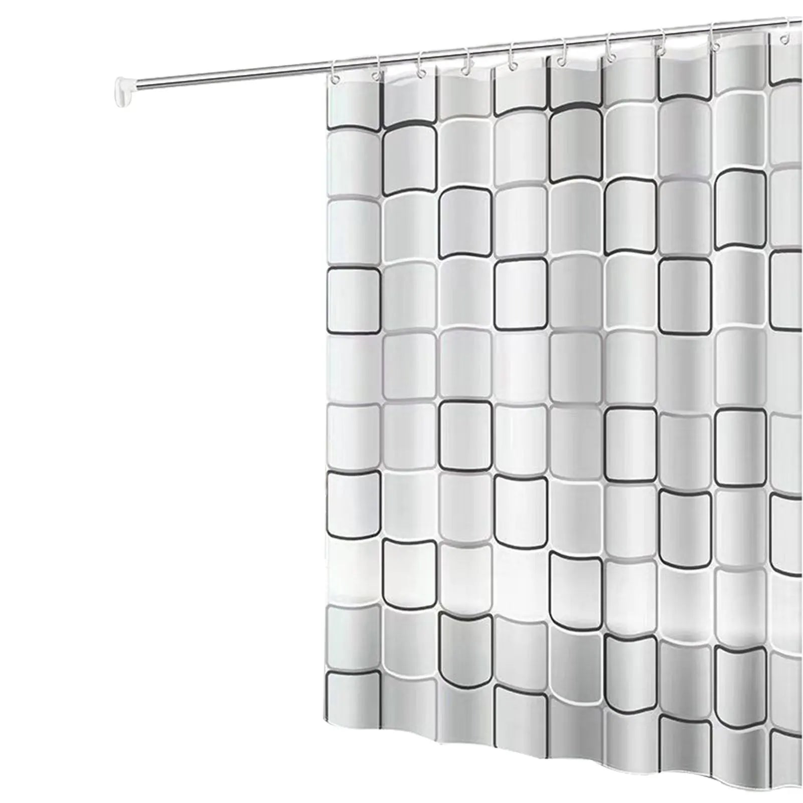 Shower Curtains Moden Home Decorative Bathroom Curtains For Bathroom Waterproof Mildew Proof PE EVA Self-crop Fabric Shower