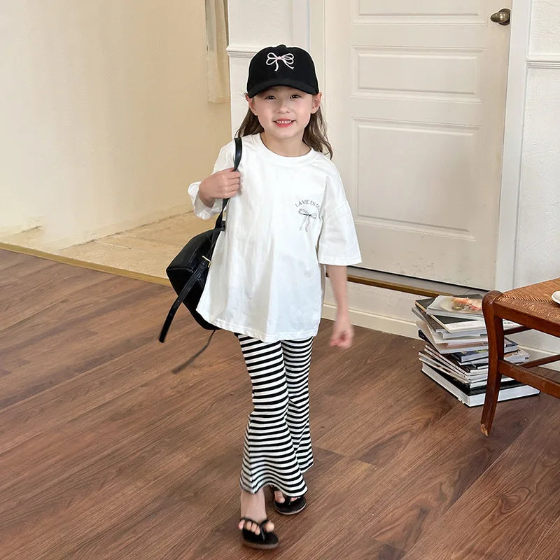 Ropa Infantil Niña Niños Camiseta de Manga Corta Ropa de Niña Verano Tops Ropa de Niños Ropa de Niño Ropa De Niña Ropa De Niño
