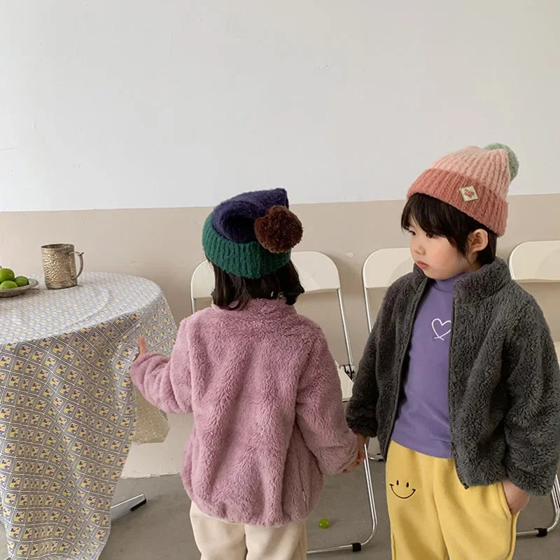 Abrigos de invierno para niñosNueva ropa de abrigo para niños Chaqueta cálida de forro polar para niños Chaquetas para bebés niñas para otoño primavera Ropa para niños