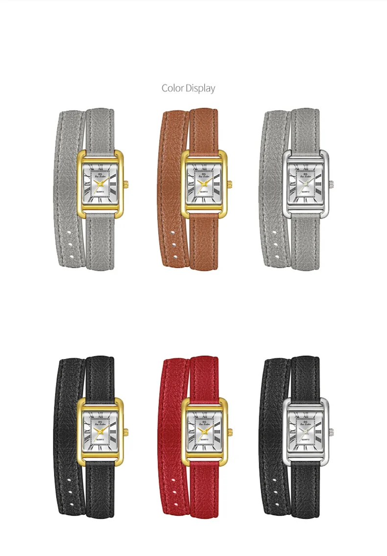 Reloj de mujer elegante retro pequeño cuadrado, correa de cuero de alta calidad, reloj de pulsera impermeable, regalo para novia
