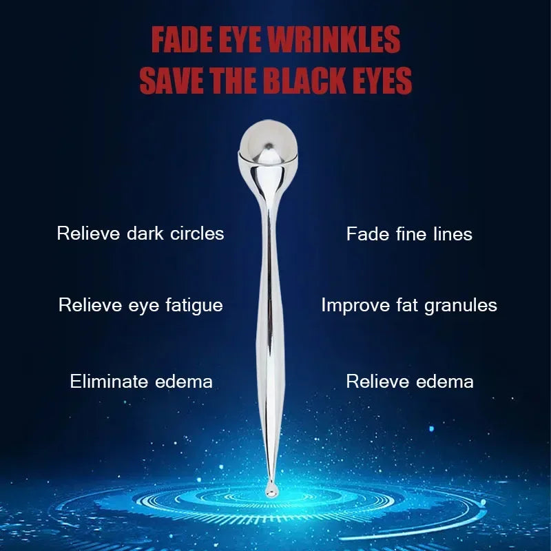 Herramientas de belleza de rodillo facial y ocular Masajeador facial para hinchazón Ojeras Dolor muscular ocular Herramientas para el cuidado de la piel