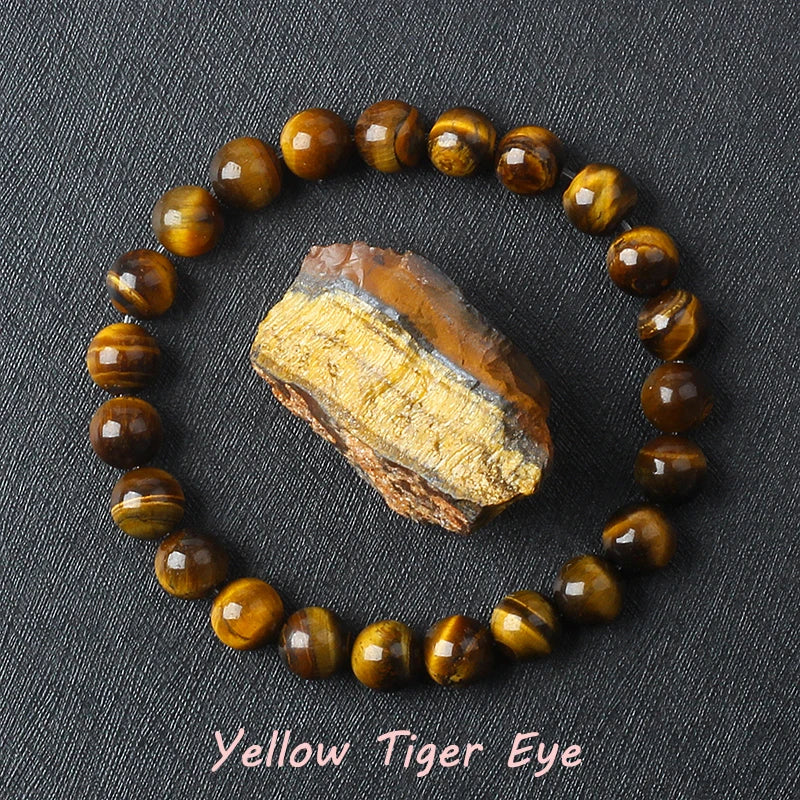 Pulsera de amatista genuina con cristales naturales para mujer, pulsera de amatista hecha de cuentas de piedra natural real, purificante para el cuerpo.