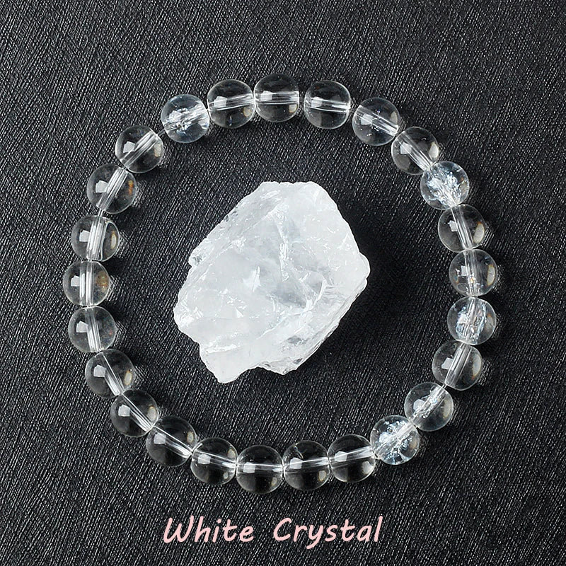 Pulsera de amatista genuina con cristales naturales para mujer, pulsera de amatista hecha de cuentas de piedra natural real, purificante para el cuerpo.