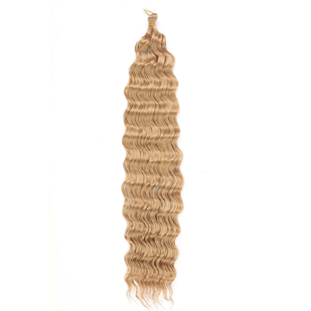 Cheveux au crochet Deep Wave, Tresse synthétique Passion Twist, Extension de cheveux bouclés afro, Tresse Water Wave Deep Twist, Cheveux Ocean Wave