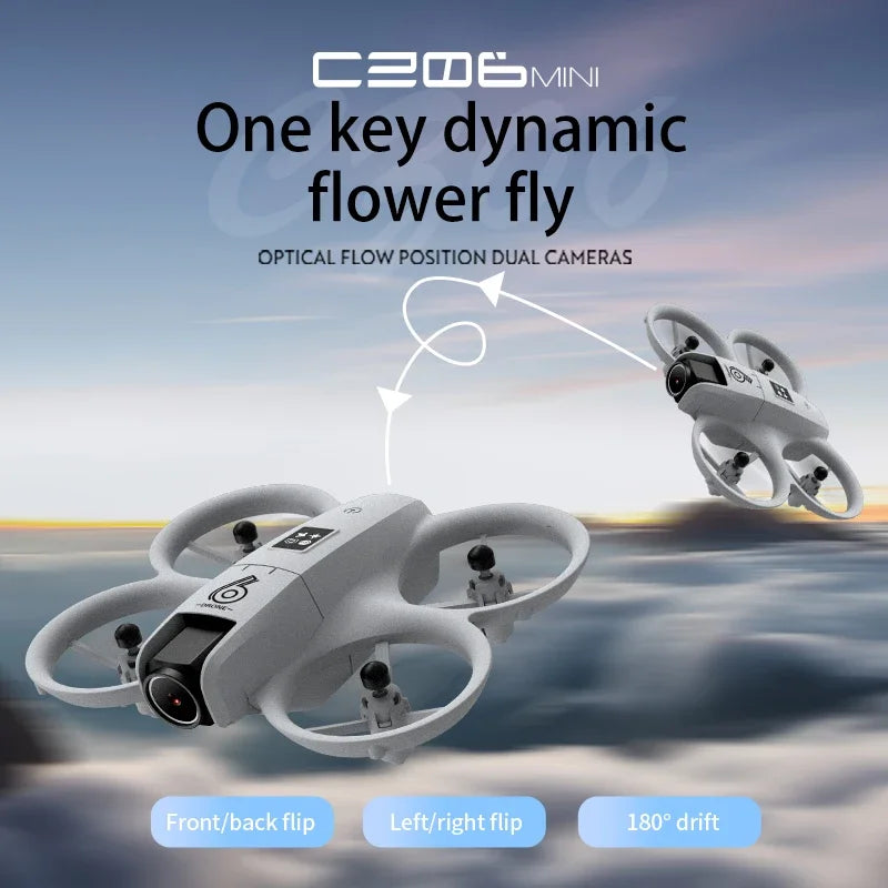 CZ06 Mini Dron 4k 480P Avión Profesional OVNI fpv drones wifi con cámara Avión de Control Remoto Juguete de Helicóptero Ligero