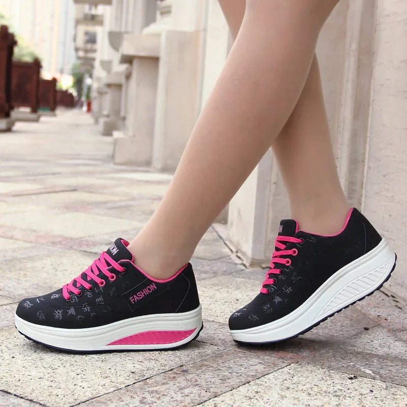 Zapatillas casual de plataforma para mujer