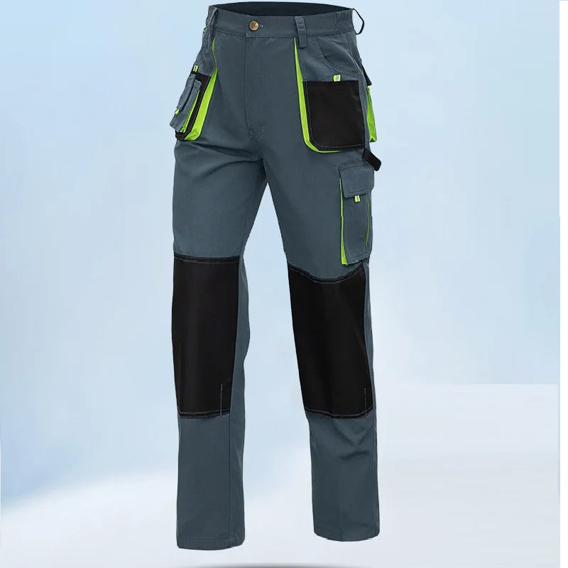Pantalones de Trabajo para Hombre, Pantalones Cargo de Trabajo para Hombre, Ropa de Trabajo, Pantalones de Senderismo al Aire Libre Multibolsillos, Pantalones con Bolsillos Funcionales