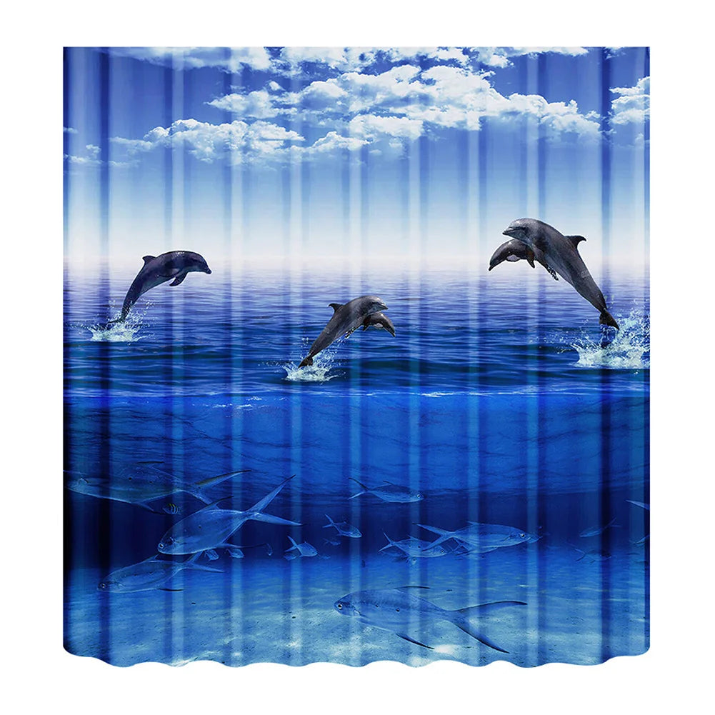 180-230cm Shower Curtains Waterproof Heavy Duty Thick Fabric Bath Curtain for Hotel Bathroom Bathtub Solid White Private Cover