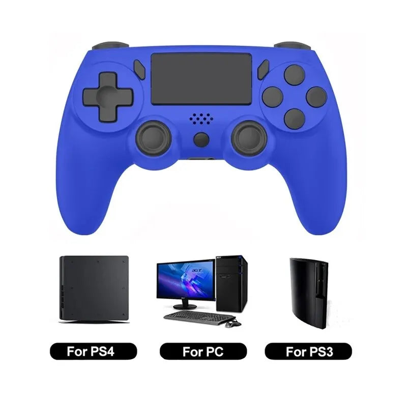 Mando inalámbrico GAMINJA con giroscopios de seis ejes, controlador de juego de doble vibración para PS4, PS3, consola de juegos, Windows 7, 8, 10, PC Joystick