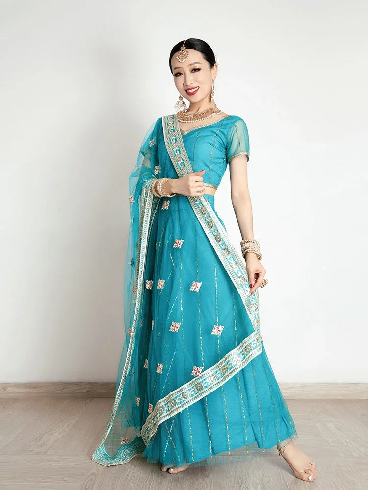 Indian traditional clothing pakistani sarees dress women elegant clothing party dress cosplay dance wear stage dress a9