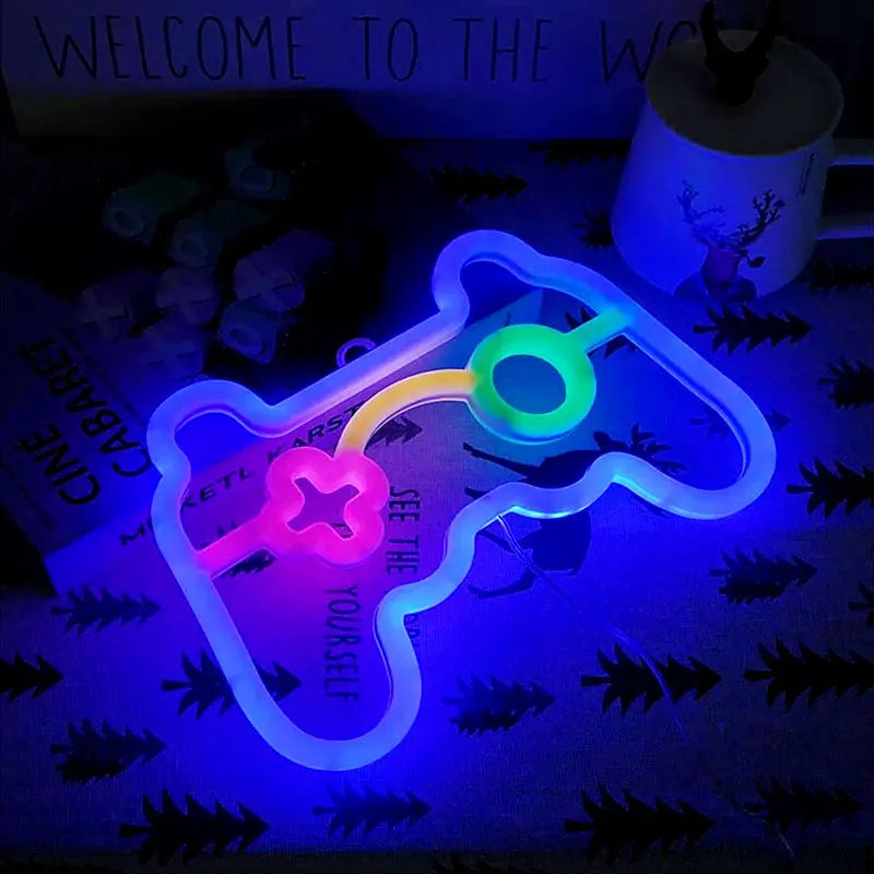 Gamepad Neon LED Light – Vibrant, Portable & Perfect for Any Space