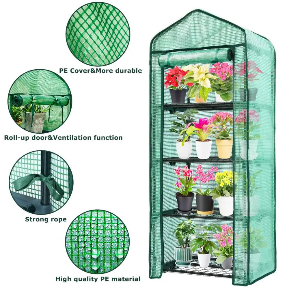 Portable PVC Greenhouse Cover – Foldable Plant Protection for Small Gardens