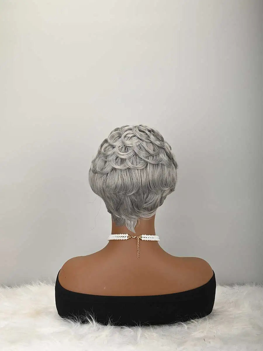 Short Pixie Wigs Short Curly Pixie Wigs Synthetic Wigs Natural Wavy Pixie Cut Wig Short Curly Layered Pixie Wig