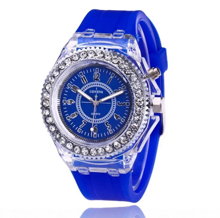 Reloj luminiscente LED con flash: divertido, colorido y perfecto para todas las edades